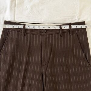 Ben Sherman Men’s Brown Stripped Wool Dress Pants 32/30
